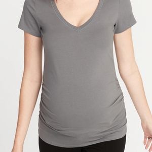 2 Old Navy maternity-fitted v neck shirts